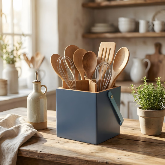Wooden Utensil Holder
